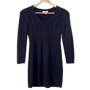 Loft Navy Blue Knit fitted Sweater